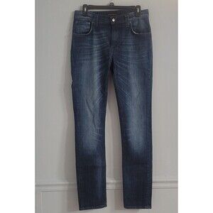Nudie Jeans Size 30/34 Thin Finn Blue Vision Jeans Organic Cotton